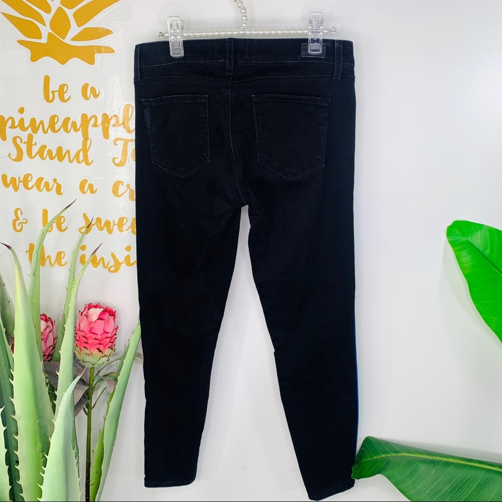 PAIGE Black Velvet Skinny Denim Jeans Size 29 - Picture 8 of 13